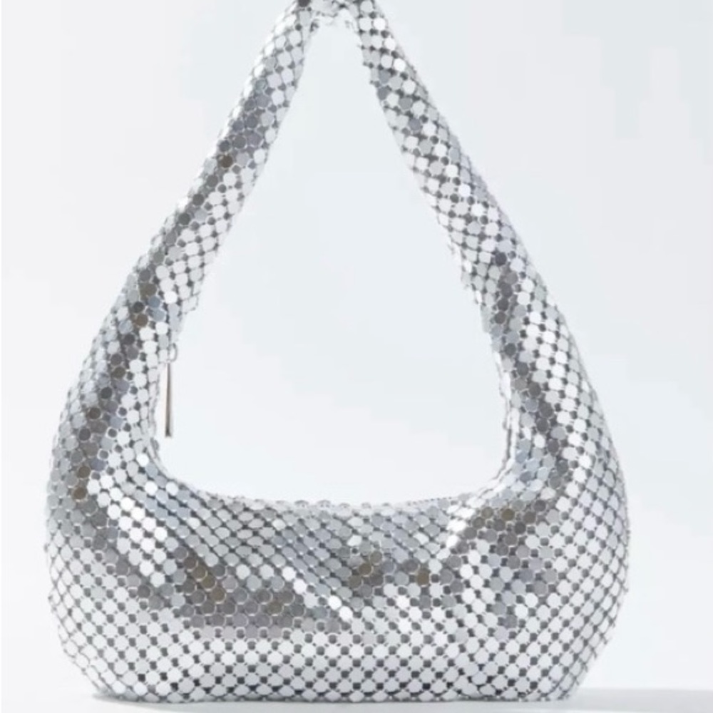 Urban Outfitters Chainmail Silver Retro Y2K Shoulder Bag | NWT